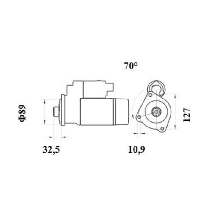 Starteris MAHLE MS 1004