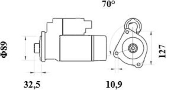 Starteris MAHLE MS 1004