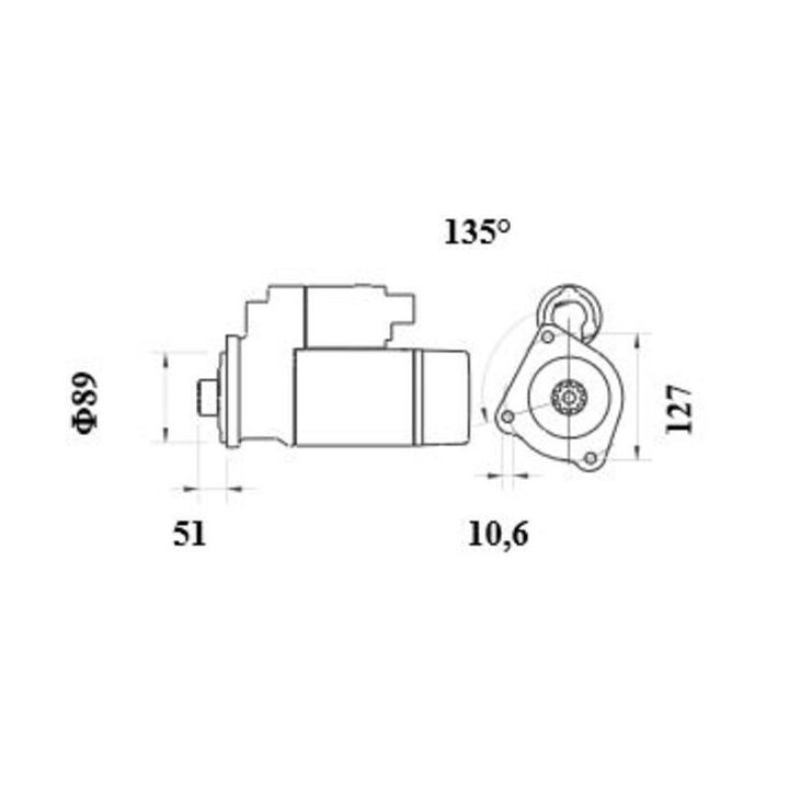 Starteris MAHLE MS 1005