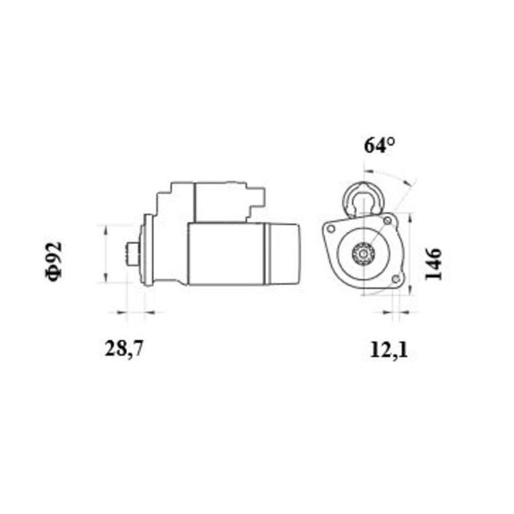 Starteris MAHLE MS 1006