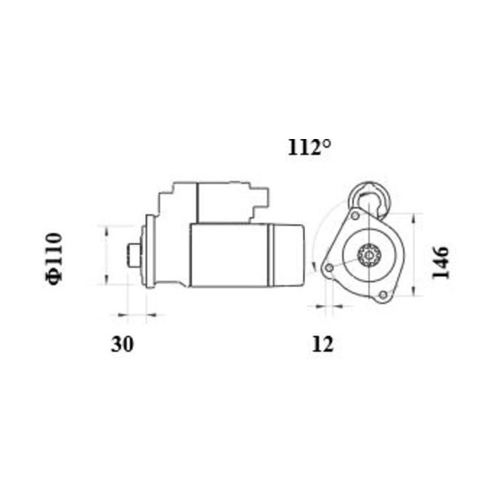 Starteris MAHLE MS 1007