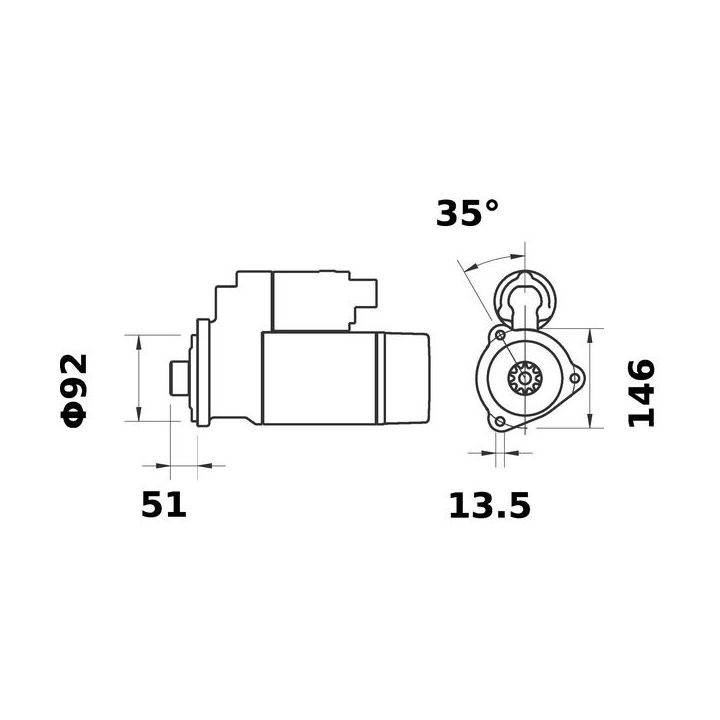 Starteris MAHLE MS 103