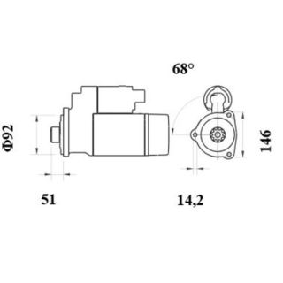 Starteris MAHLE MS 1032