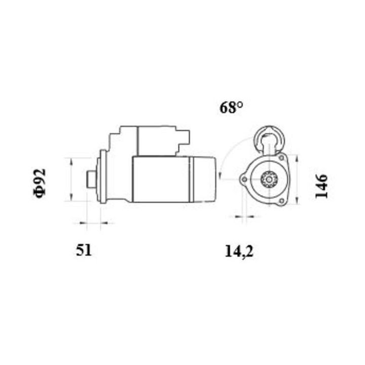 Starteris MAHLE MS 1040