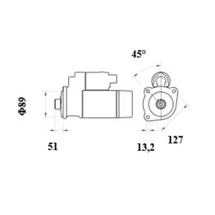 Starteris MAHLE MS 1041