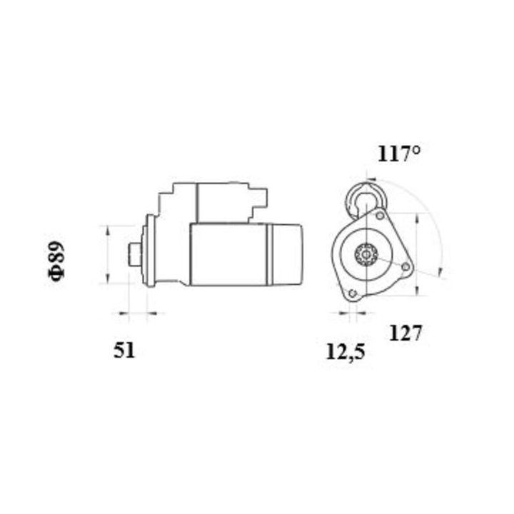 Starteris MAHLE MS 1042