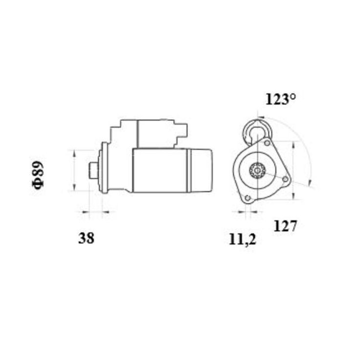 Starteris MAHLE MS 1044