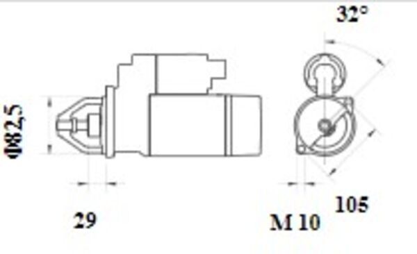 Starteris MAHLE MS 1071