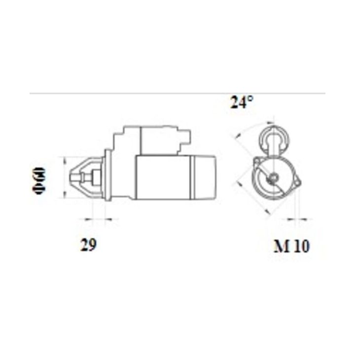 Starteris MAHLE MS 1073