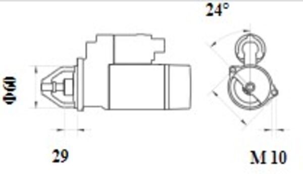 Starteris MAHLE MS 1073