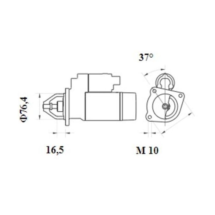 Starteris MAHLE MS 1077
