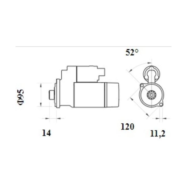 Starteris MAHLE MS 1079