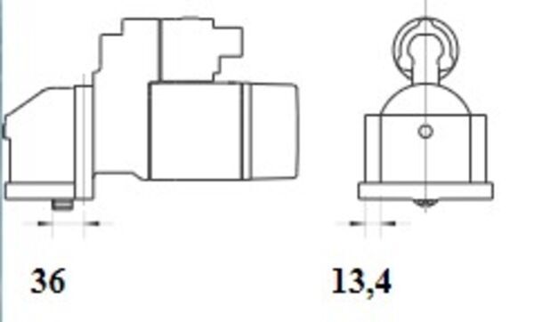 Starteris MAHLE MS 1081