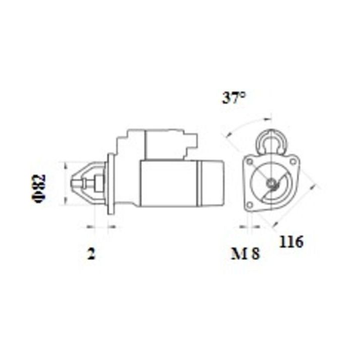 Starteris MAHLE MS 1083