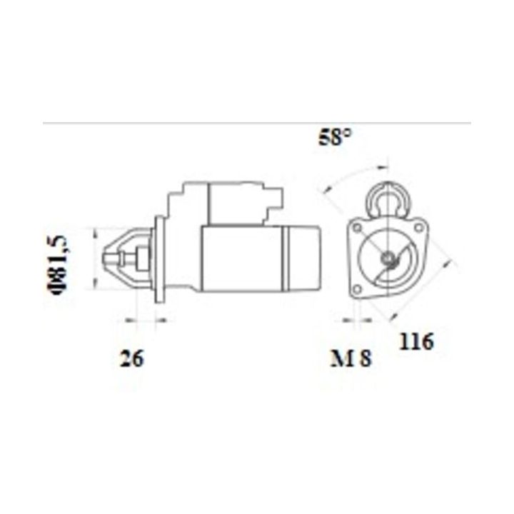 Starteris MAHLE MS 1085