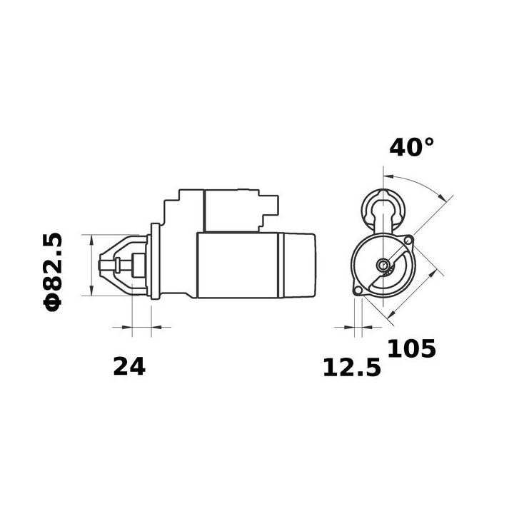 Starteris MAHLE MS 109