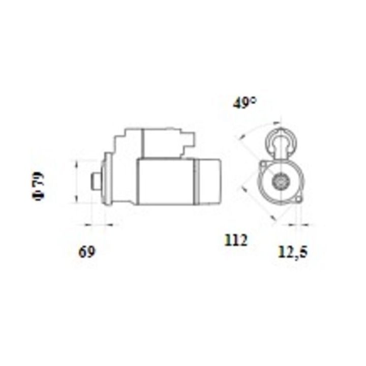 Starteris MAHLE MS 1090