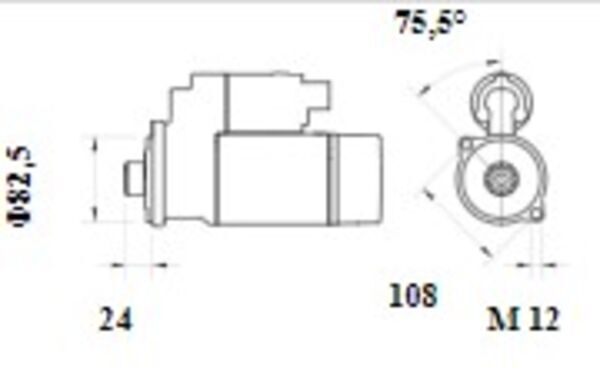 Starteris MAHLE MS 1091