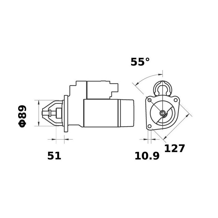 Starteris MAHLE MS 110