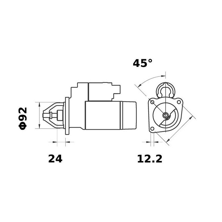 Starteris MAHLE MS 12