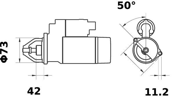 Starteris MAHLE MS 172