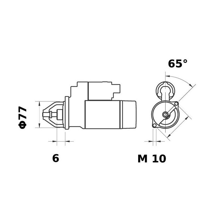 Starteris MAHLE MS 233