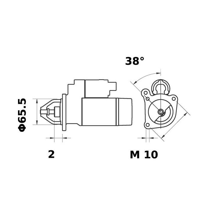 Starteris MAHLE MS 324