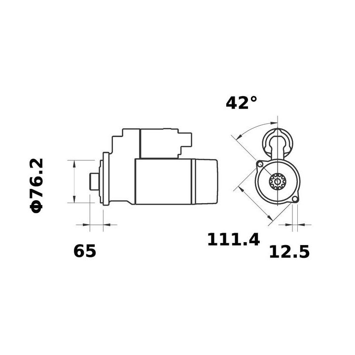 Starteris MAHLE MS 38