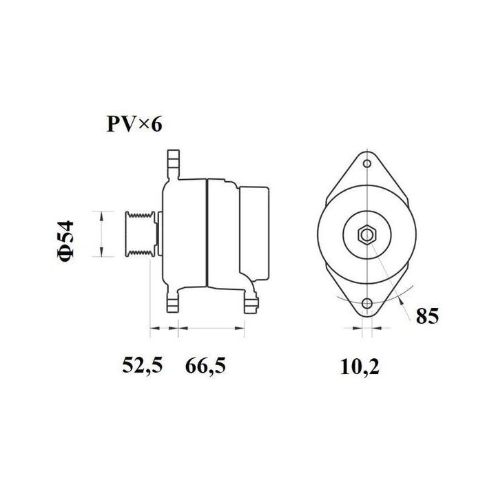 Kintamosios srovės generatorius MAHLE MG 1079