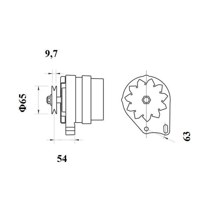 Kintamosios srovės generatorius MAHLE MG 112