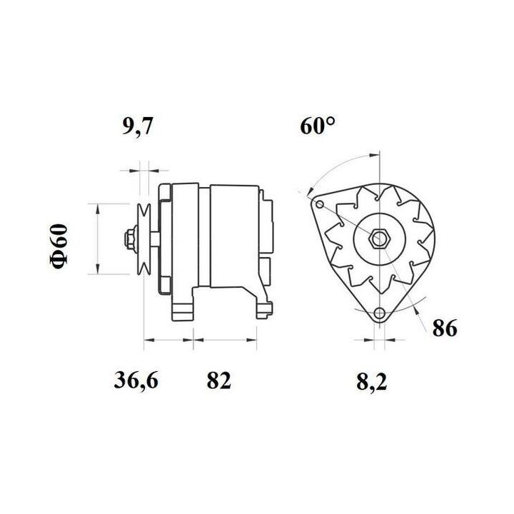 Kintamosios srovės generatorius MAHLE MG 241