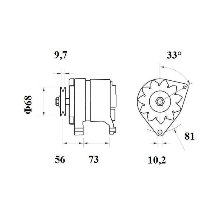 Kintamosios srovės generatorius MAHLE MG 244