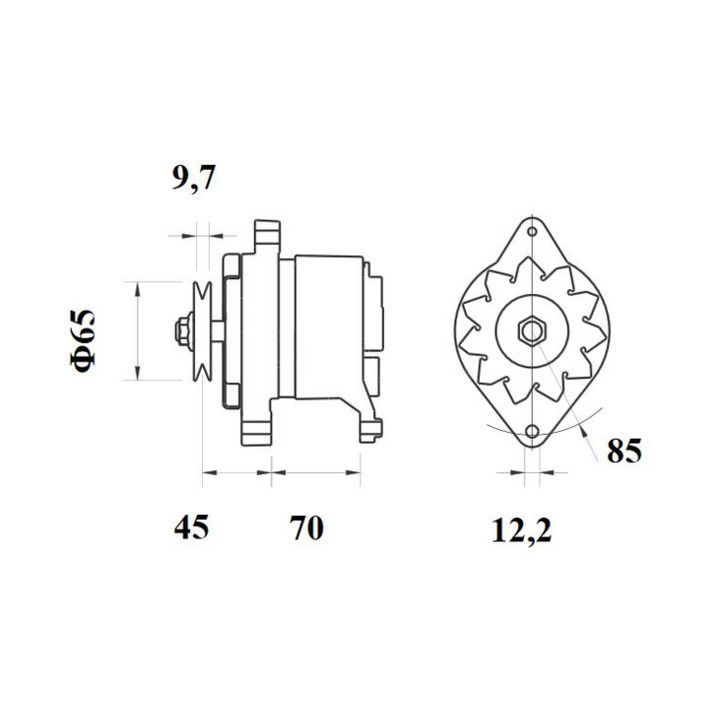 Kintamosios srovės generatorius MAHLE MG 423