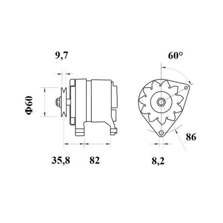 Kintamosios srovės generatorius MAHLE MG 429