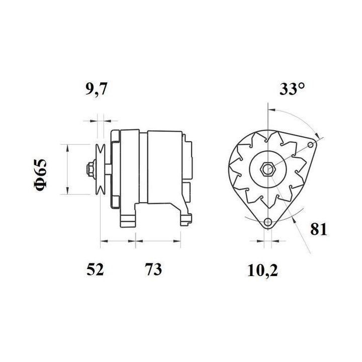 Kintamosios srovės generatorius MAHLE MG 535