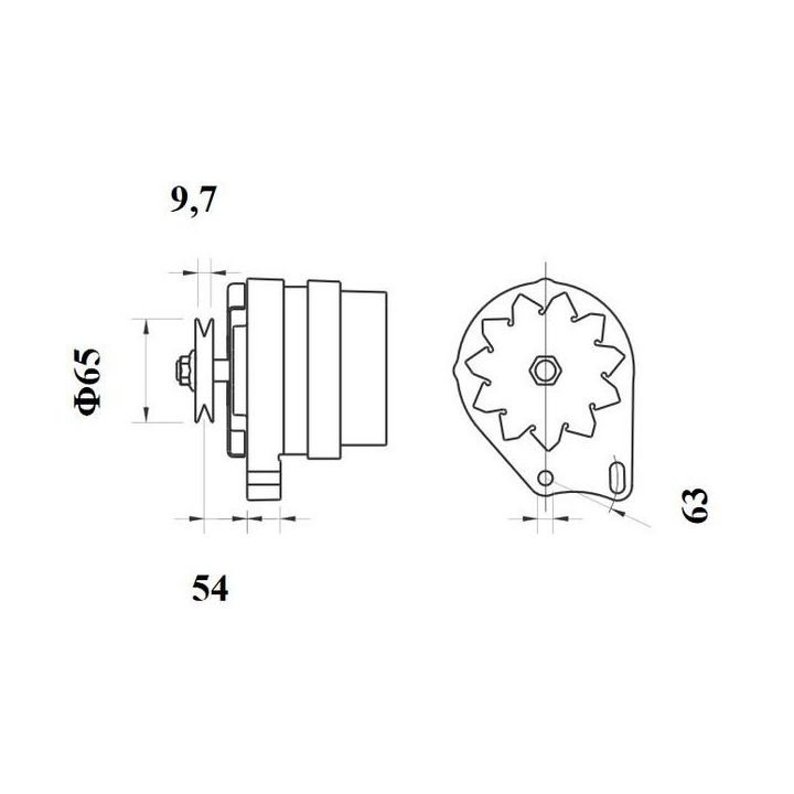 Kintamosios srovės generatorius MAHLE MG 608