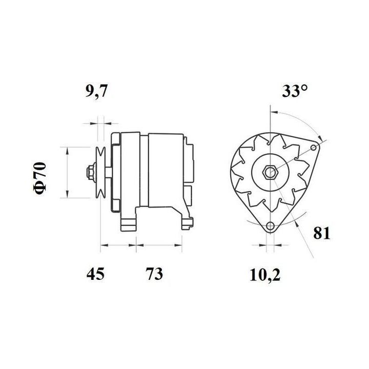 Kintamosios srovės generatorius MAHLE MG 98