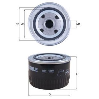 Alyvos filtras MAHLE OC 102