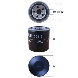Alyvos filtras MAHLE OC 115