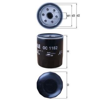 Alyvos filtras MAHLE OC 1182