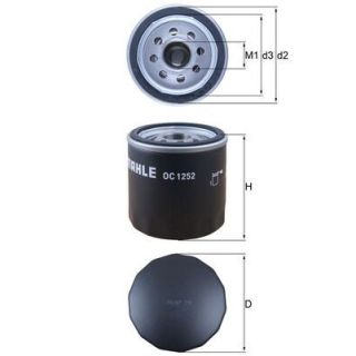 Alyvos filtras MAHLE OC 1252