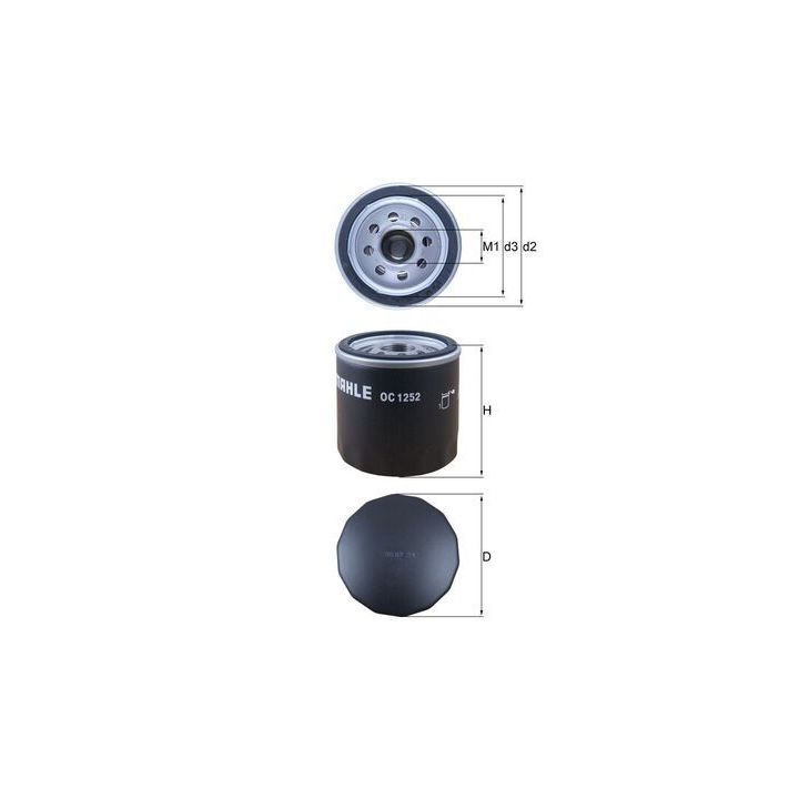 Alyvos filtras MAHLE OC 1252
