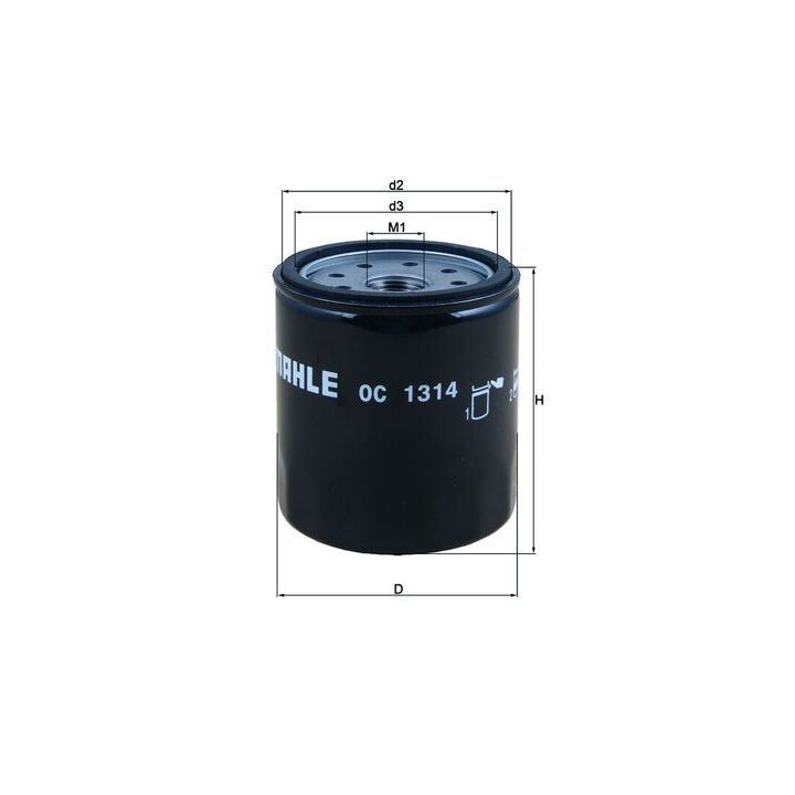 Alyvos filtras MAHLE OC 1314