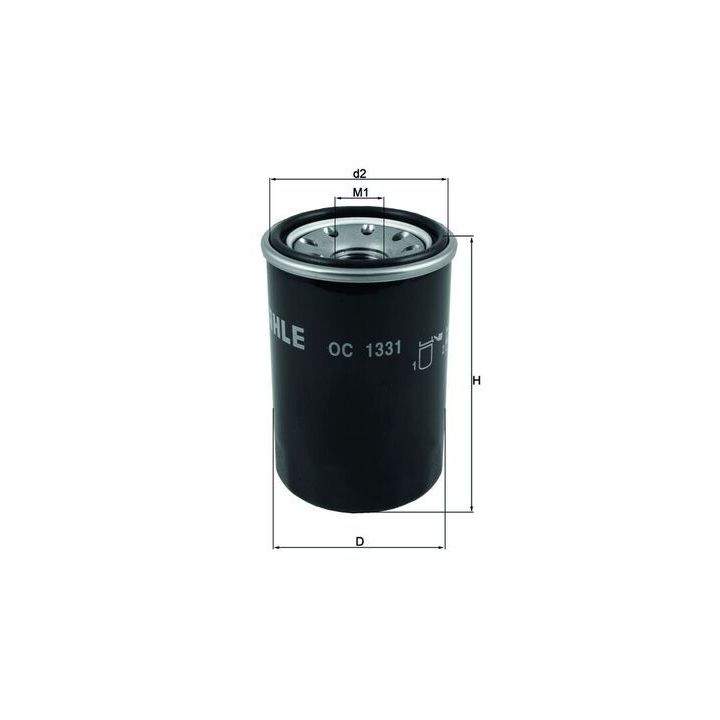 Alyvos filtras MAHLE OC 1331