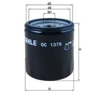 Alyvos filtras MAHLE OC 1379