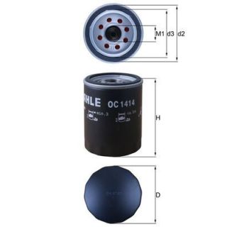 Alyvos filtras MAHLE OC 1414