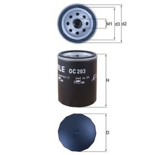 Alyvos filtras MAHLE OC 203