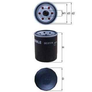 Alyvos filtras MAHLE OC 217/6