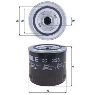 Alyvos filtras MAHLE OC 223
