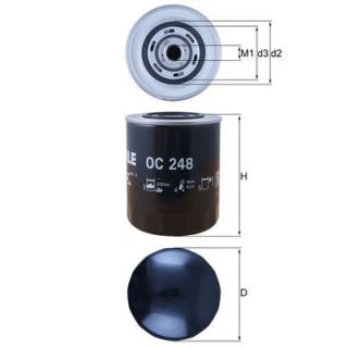 Alyvos filtras MAHLE OC 248